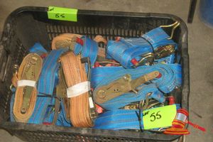 55 · BASKET OF RATCHET STRAPS - UNRATED