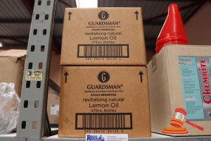 2x BOXES OF GUARDSMAN REVITALISING LEMON OIL, 473ml