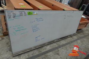 3 · 1 X WHITEBOARD, ALUMINIUM FRAME, L2400 X H950, USED CONDITION1