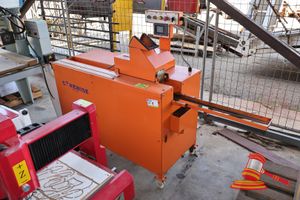 5 · COREWISE GEOLOGICAL CORE CUTTING SAW, DELTA CONTROL PANEL, MOUNTED ON WHEELED BASE (UNTESTED)