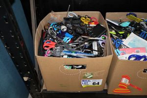 64 · BOX OF ASSORTED SURRENDERED ITEMS, NO INSPECTION