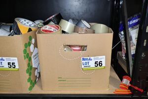 56 · BOX OF ASSORTED TAPE
