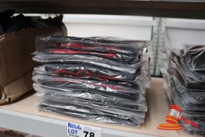 78 · APPROX 20x RED AND BLACK WINDBREAKER JACKETS, SIZE: M