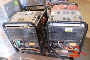 33 · 2x MILLERS FALLS GSTMF200L 4 IN 1 MULTI FUNCTION WELDER/GENERATOR/AIR COMPRESSOR/LIGHT TOWER, UNKNOWN IF UNITS ARE COMPLETE, 1 UNIT HAS FUEL TANK MISSING AND OTHER COMPONENTS LOOSE.