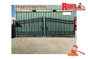 21 · 10 FT WROUGHT IRON GATES - PLAIN WITH WELDON HINGES ( S12788 )