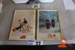 2x Assorted National Geographic Books With Coca-Cola Ad
