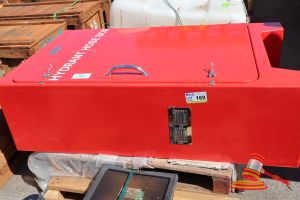 169 · 1 X RED HYDRANT HOSE BOX, APPROX; 1.6M H X 500MM D X 930MM W, MODEL: 060-SK-2601, (SOME MARKS), ON A PALLET (REF:SAT-17940)
