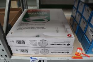 43 · 2x FLUIDMASTER STANDARD MONACO TOILET SEATS