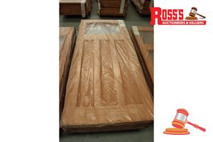 Timber Door With Panel (No Glass), Code: Ed 84, 2040 X 820 X 40mm