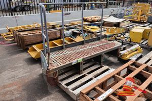 1 X Hitachi Ex1200-6 Fender And Handrails, Approx; 2m W X 670mm D X 1.3m H, Some Marks/Rust, On A Pallet