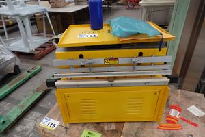 114 · EXTERNAL VACUUM PACKING MACHINE, DZQ-400TE, YELLOW, APPROX 500MM W X 370MM D X 390MM H, POSS UNUSED, UNTESTED,