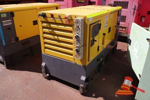 28 · 1 X ATLAS COPCO DIESEL GENERATOR, MODEL: QAS40KD S2, 40 KVA, 415V, 55.6A, SN:ESF371602, CONTROL MODULE MISSING, HOURS UNSIGHTED, APPROX; 900MM W X 2M L X 1.4M H, UNTESTED, (ASSET# GS3460)