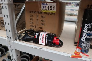 151 · BOX OF SPLIT LEAD DUAL OUTLETS