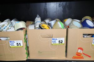 52 · BOX OF ASSORTED TAPE
