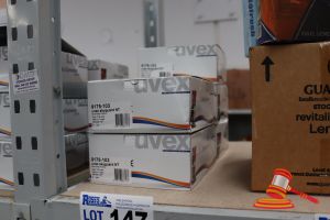 147 · 5x BOXES OF UVEX SKYGUARD NT MEDIUM IMPACT SAFETY GLASSES, CODE: 9175-103