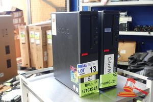 2 X Lenovo Thinkcentre Desktop Pc'S (1 X Marked As Not Working, Error Beeps), Model: M910s, Intel I5 6500 3.2ghz Cpu, 8gb Ram, No Storage, No Os, Untested, Sn: Pc0s68m9 / Pc0s68l3 , An: Itt24153 / Itt24144 (Some Marks / No Cables)