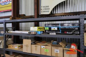 Bundle Of Welding Supplies, Includes: Elliotts 1800mm X 1800mm Welding Frame Model: F521800, Profax 3/32-7/64 Liner Assy 15 Ft 5 Ea, Lincoln Electric Superglaze Rs366 Aluminium Tig Rod 2.4mm X 914mm, Cigweld Pro Series Welding Electrodes, Various Others (