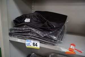 84 · 10x PAIRS OF BLACK CHEFS PANTS, SIZE: XL