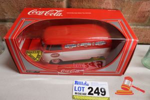 249 · VINTAGE COCA-COLA 1966 V.W COMBI DIE-CAST METAL TOY VEHICLE