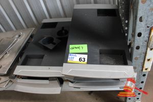 4 x MONITOR RISERS DESK TOP