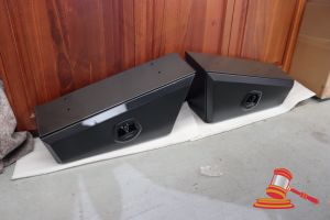 367 · PAIR OF TAPERED UNDER TRAY TOOL BOXES, 750mm R&L, ALUMINIUM MATTE BLACK