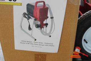 65 · 1 X AIRLESS PAINT SPRAYER, PISTON SERIES PROFESSIONAL, ELECTRIC 1/2 HP 240V, MODEL: PA-6388B, SKU: 020/5/26, MAX PAINT OUTPUT 1.0L/MIN (0.26GPM), MAX PRESSURE 2900PSI, UNTESTED, MANUAL INCLUDED (POSS UNUSED, BOXED) ASSET 20/05/26