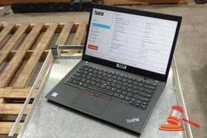63 · LENOVO T490S, 14 INCH TOUCH NOTEBOOK, INTEL CORE i5 8265U 1.60GHZ, 8GB RAM, 256GB SSD / NO OS, SN: PC1FVGJB / AN:ITT29425, UNTESTED ( SOME MARKS / NO CHARGER )