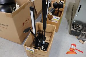 343 · BOX OF ASSORTED LIGHTS, UNTESTED