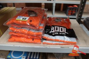 Bundle With 5x Orange Coveralls, Size: 112r, 3x Orange Work Shirts, Size: L