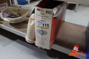 115 · CONVECTION HEATER WITH TURBO FAN & TIMER, UNTESTED