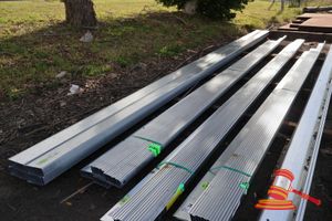 32 · 1 X BUNDLE OF GALVANISED STEEL Z SECTION PURLINS, APPROX 150 X 1.5MM, 3 PCS 8M AND 15 PCS 6.8M