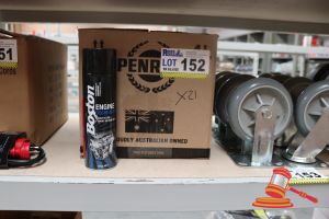 152 · BOX OF BOSTON ENGINE DEGREASER, 400g