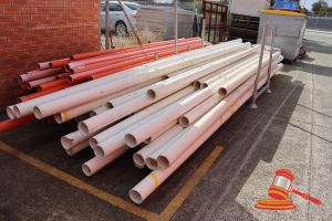 Stillage Of Assorted Electrical Pipe, Approx 3-5m (No Flange Ends)