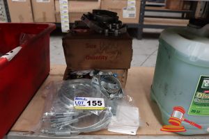 155 · BUNDLE OF ASSORTED STAINLESS STEEL CLAMPS