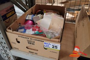 25 · BUNDLE OF STATIONARY INCLUDING: RIBBON, BOWS ETC