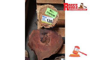 Jarrah Burl Plus Slice (Jarrah), L200/300mm X W180/300mm X D30/80mm X Qty 2, Approx Sizes