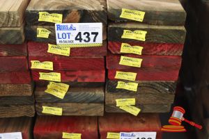 437 · 16x LENGTHS OF NON-STRUCTURAL, H4 TREATED PINE TIMBER, APPROX 170 x 35mm x 3m