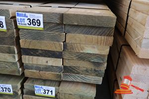 369 · 16x LENGTHS OF NON-STRUCTURAL, H4 TREATED PINE TIMBER, APPROX 170 x 35mm x 3m