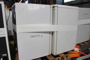 3 · 2 X WHIRLPOOL REFRIGERATOR, MODEL: WRO 12SW, 110L STORAGE, 0.71 KW/24H, 2 X FRIDGE (BRAND UNKNOWN) APPROX 850MM H X 490MM W X 560MM D, ON A PALLET, SOME MARKS, UNTESTED