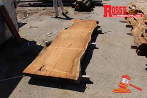 CMAR208- MARRI STANDARD TO SELECT GRADE 850-950x70mm@ 3.3m - Rough Sawn Slab