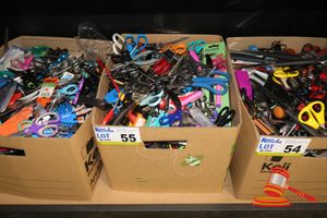 55 · BOX OF ASSORTED SURRENDERED ITEMS. NO INSPECTION
