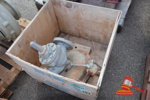 103 · 1 X FISHER PRESSURE REDUCING VALVE, MODEL: A1282, FLANGED, WITH PILOT ASSEMBLY (SOME RUST / SURFACE CORROSION)