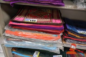 150 · BUNDLE OF COLOURFUL DESI PATCH CUSHION COVERS, 40 x 40cms