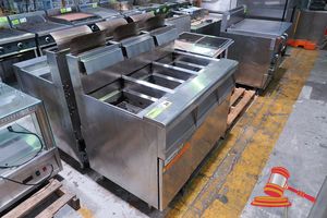 24 · FRYMASTER 3 BAY NATURAL GAS DEEP FRYER. MODEL# PMJ335SC. STAINLESS STEEL. 1200 x 800 x 1300mm.