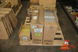 64 · 1 X BOX OF BOSTIK 6303 HOT MELT GLUE STICKS 380MM YELLOW 15KG, 2 X BOXES OF PURE-V G4 PANEL FILTERS 594X594X46MM QTY PER BOX 5, (BOXED, POSS UNUSED)
