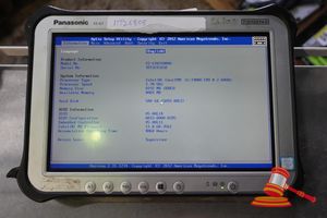 Panasonic Fz-G1 Toughpad, Intel Core I5 7300u 2.60ghz Cpu, 8gb Ram, 500gb Ssd / No Os, Heavy Screen Wear, 4860 Hours, Sn:9ftsc03158 / An:Itt26808, Untested ( No Charger / Some Marks)