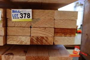378 · 12x LENGTHS OF NON-STRUCTURAL, UNTREATED PINE TIMBER, APPROX 120 x 45mm x 2.4m