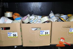 51 · BOX OF ASSORTED TAPE