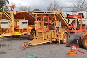 42 · 2014 CBO Solar Comms Trailer Orange Reg #: Unlicensed VIN: 6K9CB0UMPDB064118 Features: Stabilising Legs, Solar (Asset # TA1809) Condition: Jockey Wheel Removed, Unknown Battery Condition, Items may have been removed for control panel Panel: Paint: Glass: Tyres: GOOD Dash: Upholstery: Floor: Overall Condition: GOOD