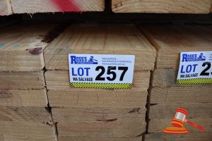 257 · 16x LENGTHS OF NON-STRUCTURAL, UNTREATED PINE TIMBER, APPROX 170 x 35mm x 2.4m